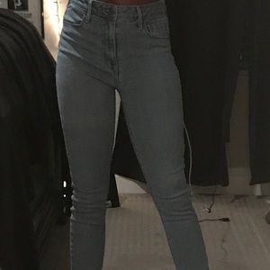 parker smith light wash high rise jeans